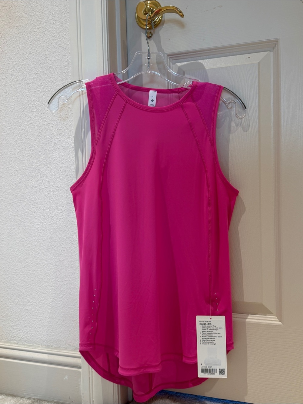 NWT Lululemon Sculpt Tank Pink Size 4